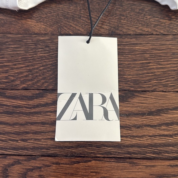 Zara Striped T-Shirt With Tab - Picture 5 of 11